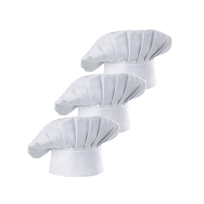 Gaming Kitchen Accessories - 3pcs 셰프 모자 성인용 조절 가능한