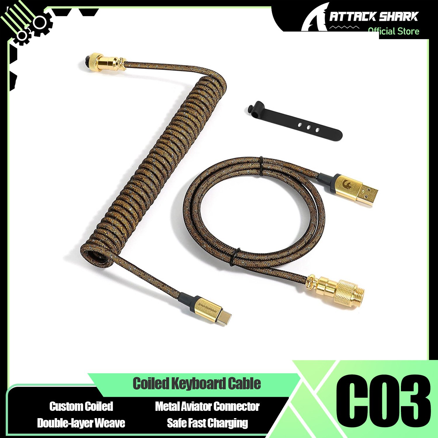 Sleeved Cable Kit - ATTACK SHARK * MAMBASNAKE C03 게이밍
