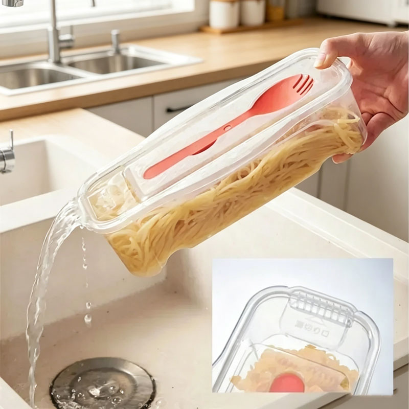 Gaming Kitchen Accessories - 1300ML 전자레인지 국수 조리기, 스트레이너와 샐러드