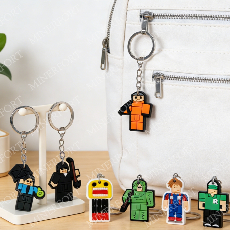 Gaming Accessories Roblox - 로블록스 테마 키체인 만화 게임 로봇