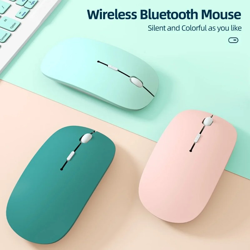블루투스 무선 마우스 무소음 컴퓨터 마우스 노트북 아이 - Gaming Accessories Ipad 리뷰 및 가격
