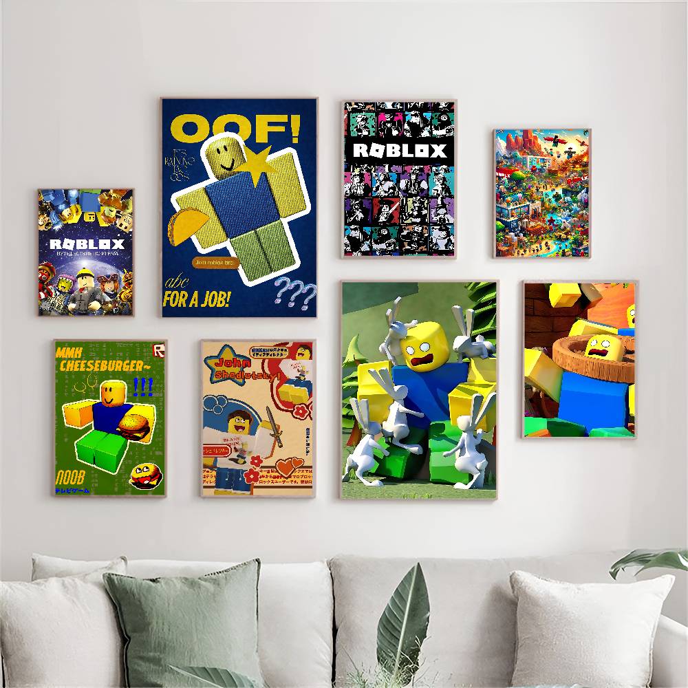 샌드박스 게임 R-Roblox 애니메이션 포스터 스티커 - Gaming Accessories Roblox 리뷰 및 가격