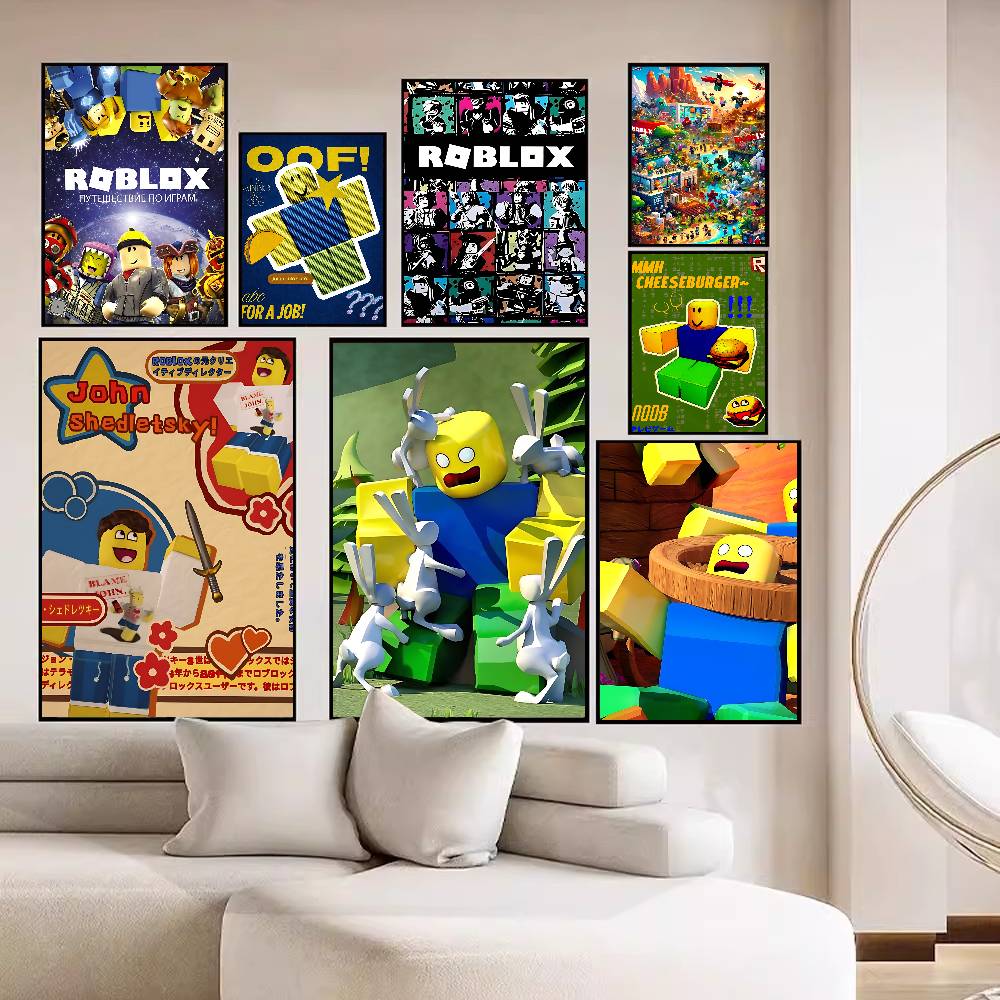 샌드박스 게임 R-Roblox 애니메이션 포스터 스티커 - Gaming Accessories Roblox 리뷰 및 가격