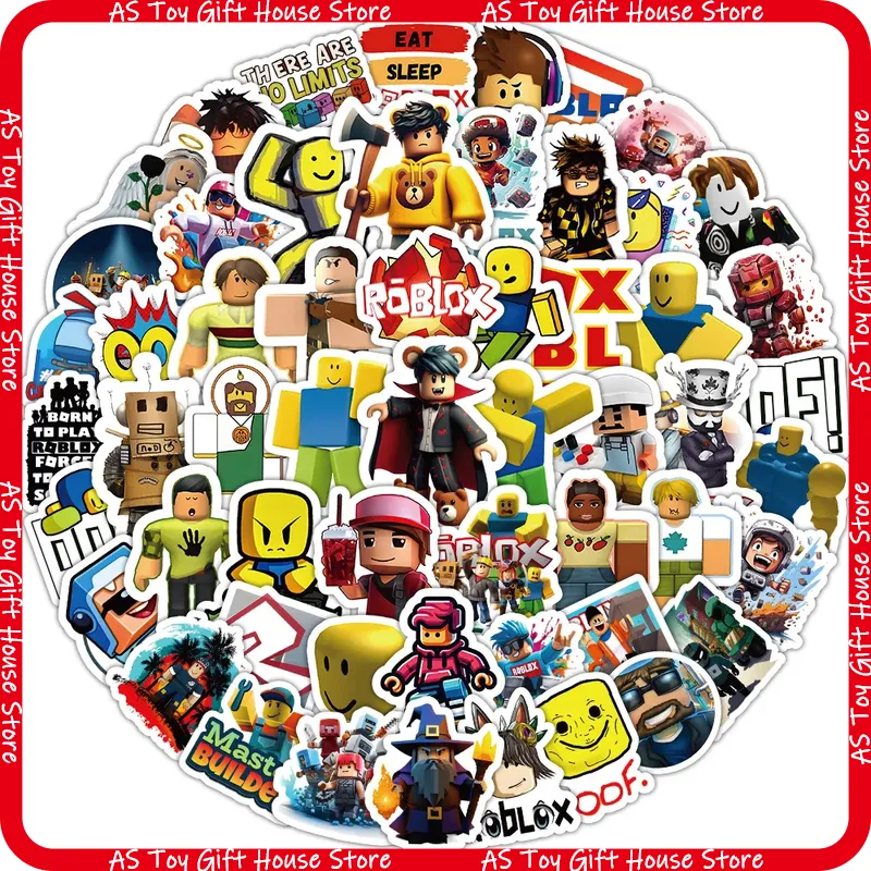 100개 로블록스 스티커 만화 게임 방수 비닐 스티커  - Gaming Accessories Roblox 리뷰 및 가격