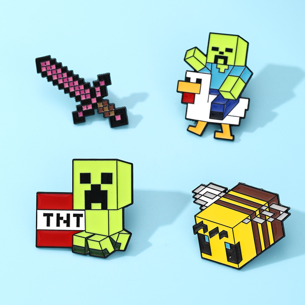 4개의 귀여운 베이비 좀비 치킨 조키 & 픽셀 꿀벌 에 - Gaming Accessories To Gift 리뷰 및 가격