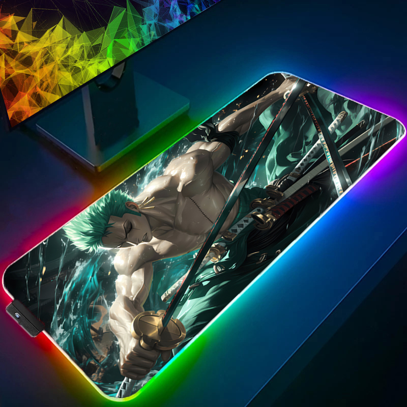 원피스 조로 마우스 패드 RGB 게임 액세서리 Gabi - Gaming Accessories For Pc 리뷰 및 가격