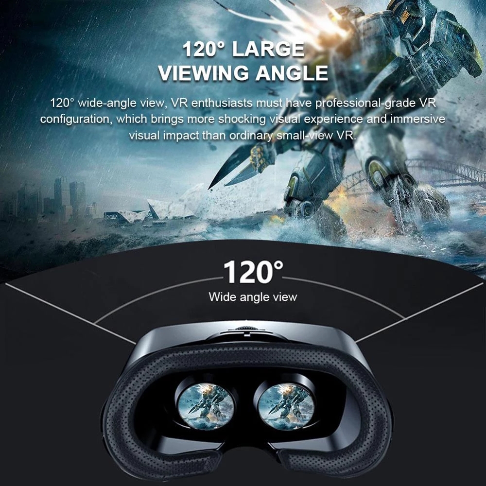 VRG 프로 가상 현실 VR 안경 헤드셋 장치 비아르  - Gaming Accessories Mobile 리뷰 및 가격