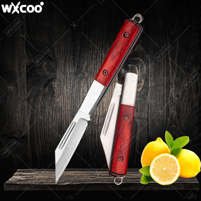 스테인리스 스틸 포켓 나이프 로즈우드 핸들 과일 나이프 - Gaming Kitchen Accessories 리뷰 및 가격