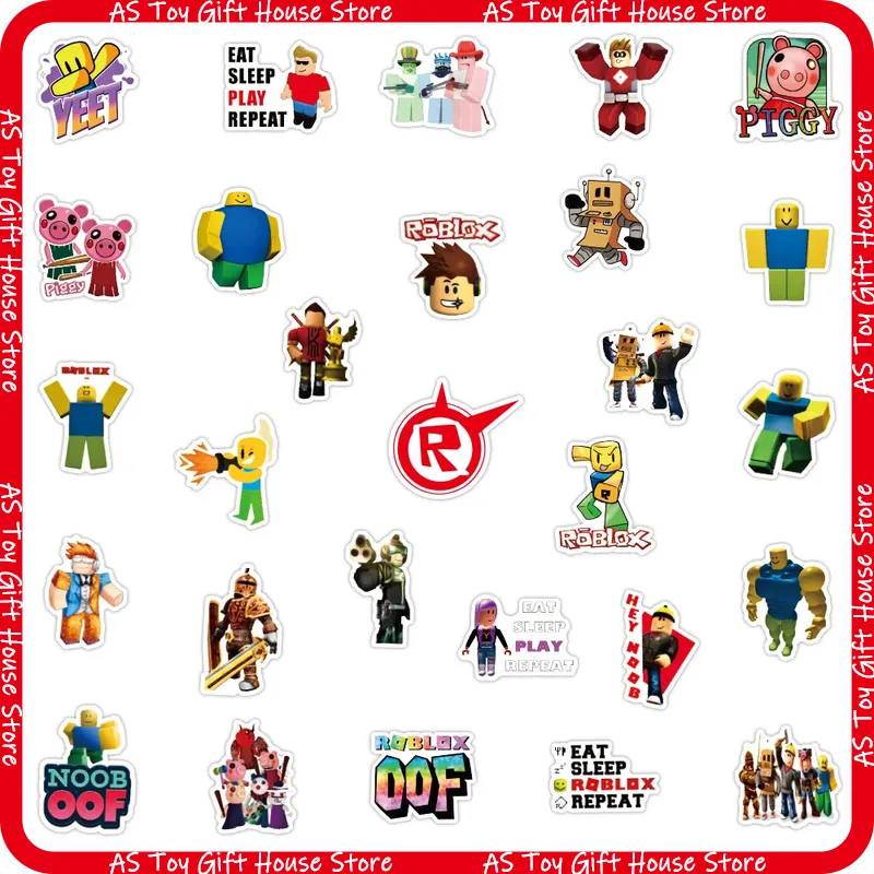 50개 로블록스 방수 크리에이티브 클래식 만화 스티커  - Gaming Accessories Roblox 리뷰 및 가격