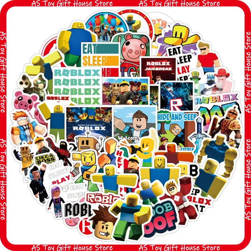 50개 로블록스 방수 크리에이티브 클래식 만화 스티커  - Gaming Accessories Roblox 리뷰 및 가격