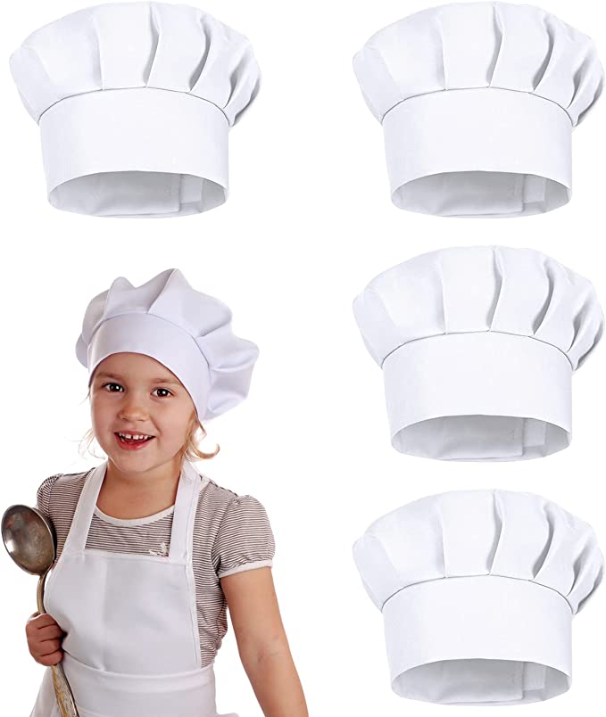 4개 세트 흰색 파티 모자 코스튬 어린이 셰프 모자 2 - Gaming Kitchen Accessories 리뷰 및 가격